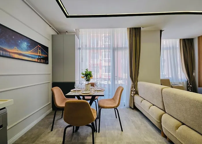 Taksim Square 1 1 Fully Equipped Air Conditioned Luxury アパート *