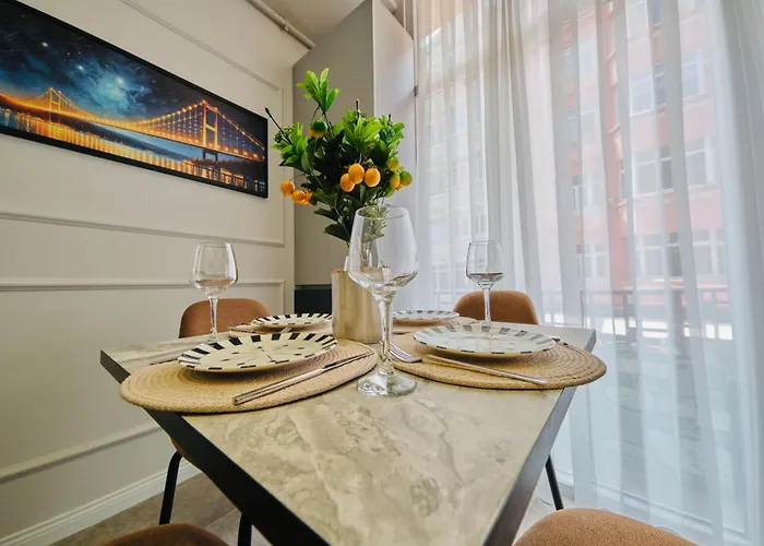 Taksim Square 1 1 Fully Equipped Air Conditioned Luxury アパート